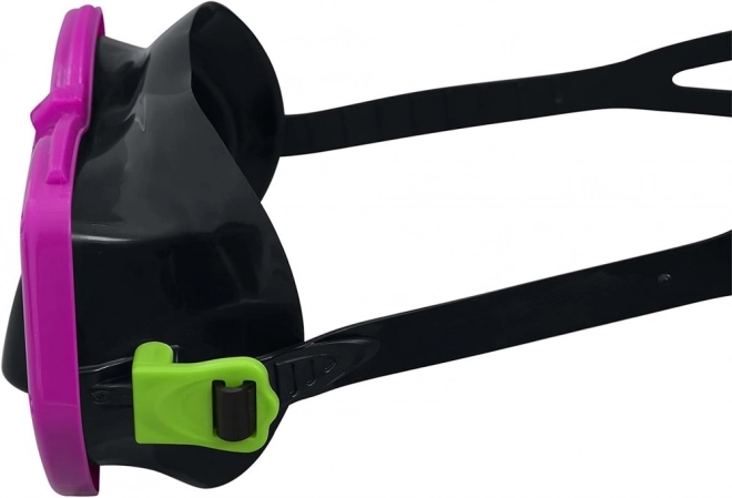 Rosa dykker sæt med maske og snorkel