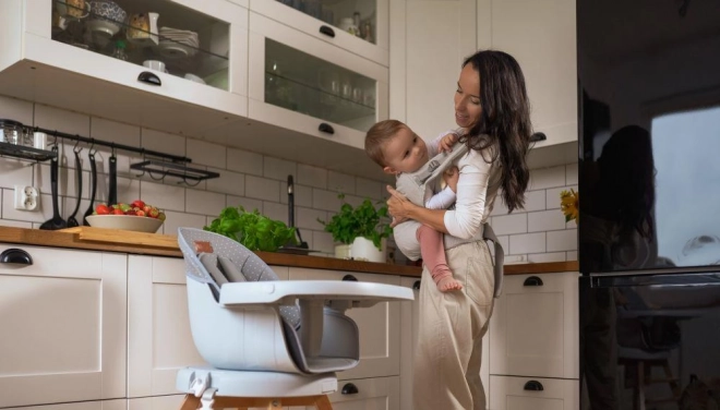 Ergonomisk bæresele MoMi COLLET grå