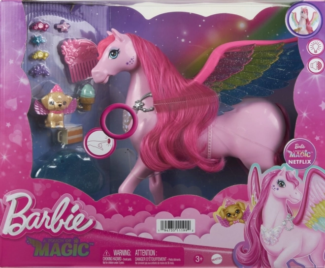 Figur Barbie magisk Pegasus med lys og lyde