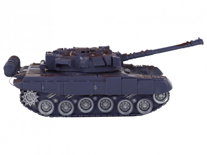 Fjernstyret tank med lys- og lydeffekter 1:18