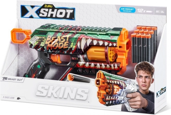 X-Shot Skins Griefer Beast Mode – skumpistol, 12 pile