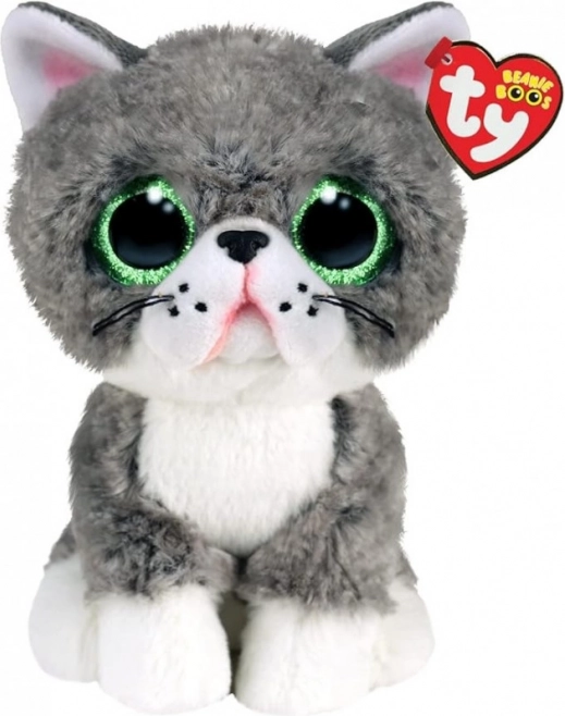 TY maskot grå kat Fergus 15 cm