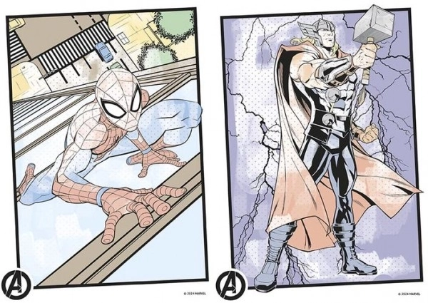 Malebøger Mal med vand Marvel