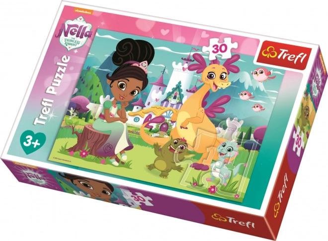 TREFL Puslespil Nella - Prinsesse Ridder 30 brikker