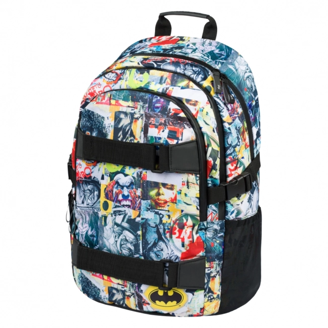 BAAGL Skole rygsæk Skate Batman Tegneserie