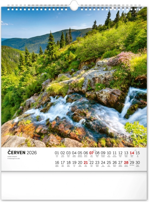 Vægkalender Krkonoš 2026