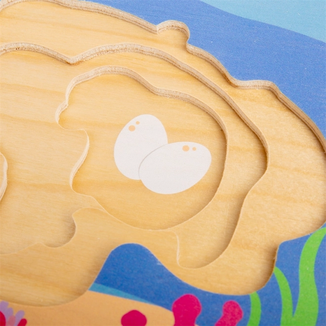 Bigjigs Legetøj Puzzle Skildpaddens Livscyklus