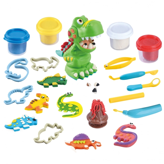 Playgo Modeline tandlæge dino sæt 4x56 g