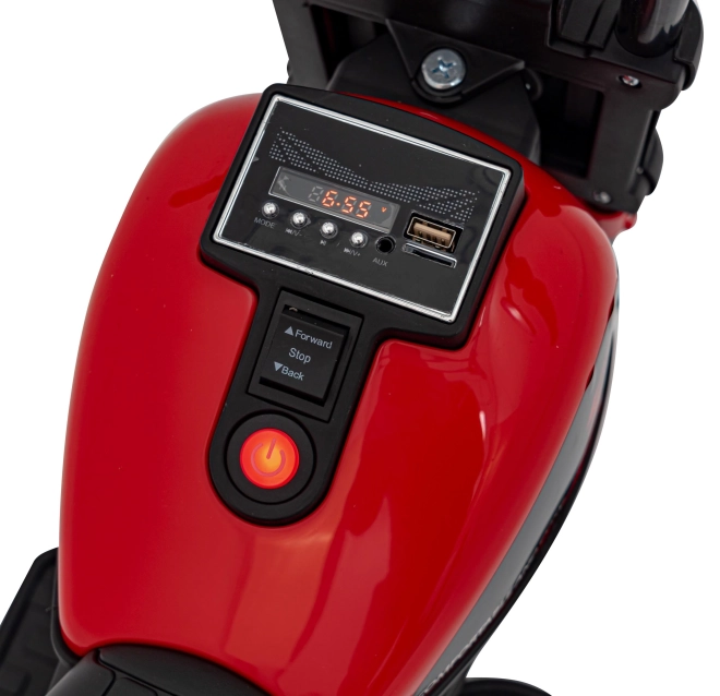 Motocykel Chopper FASTER – Rød