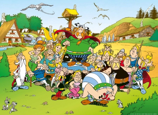 Ravensburger puslespil Asterix og Obelix – landsby 500 brikker