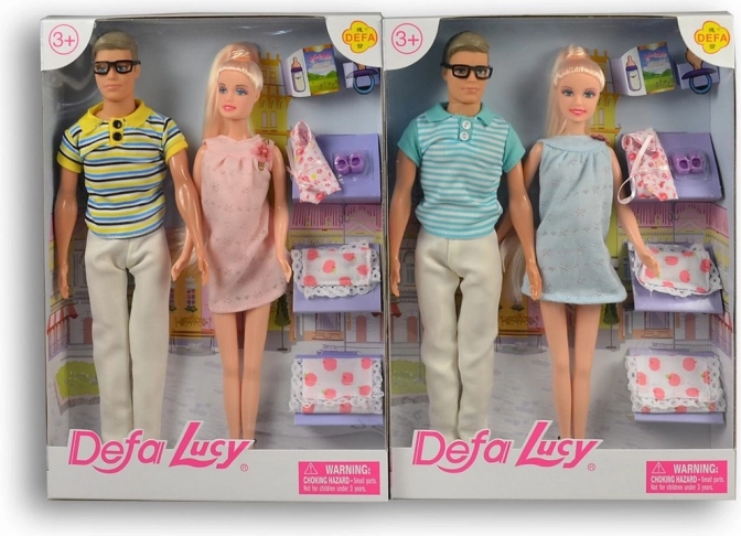 Dukke Lucy med Ken i butikken