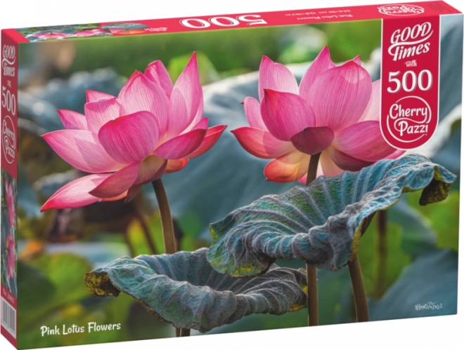 Puslespil Lyserøde Lotusblomster 500 brikker