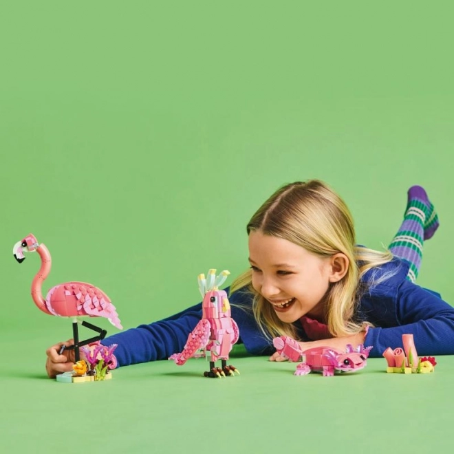 LEGO Creator 3 i 1 31170 Vilde dyr: Lyserød flamingo