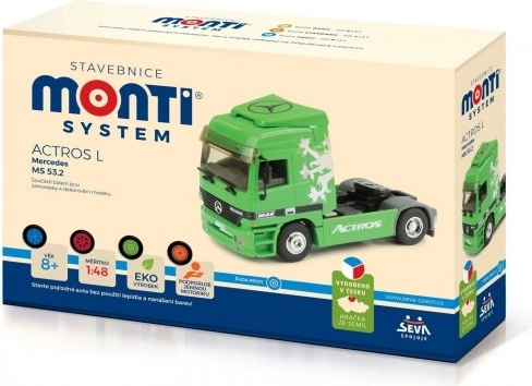 Byggemodel af Actros L i skala 1:48 - grøn