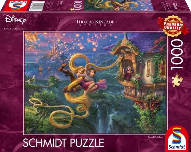 Puslespil 1000 brikker Disney: Rapunzel og Flynn