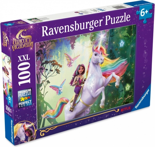Puslespil XXL 100 brikker – UNICORN ACADEMY (Enhjørningeakademiet) fra Ravensburger