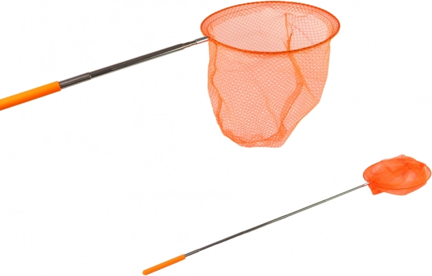 Sammenklappeligt teleskopisk net til sommerfugle og insekter 85 cm – orange