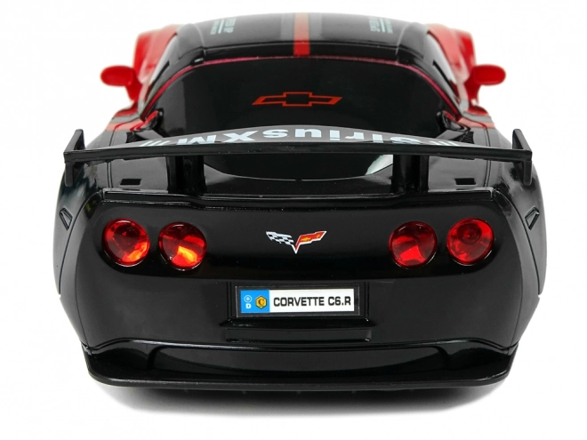 Sportsvogn R/C 1:24 Corvette C6.R rød med belysning