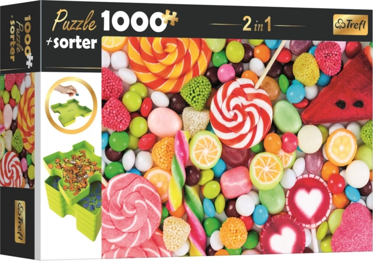 Puslespil med sorterer 2-i-1 Slik 1000 brikker TREFL
