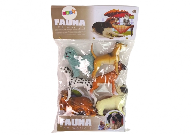 Sæt med 6 hundefigurer Hundefigur sæt