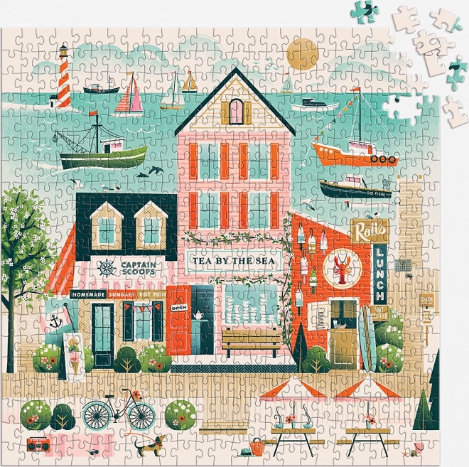 Galison Puzzle Bistro ved havet 500 brikker