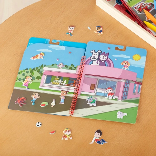 Paw Patrol Genanvendelige buede klistermærker - Bay of Adventures