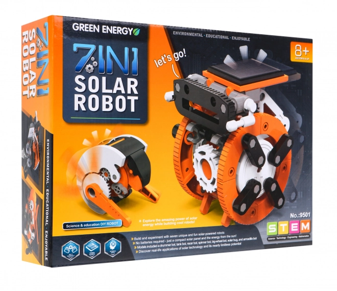 7-i-1 solcelle robotsæt til bygning for børn 8+ Interaktive funktioner