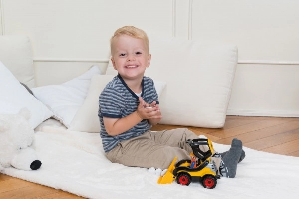 Auto Truckies læsser plast 20cm med figur i kasse 24m+