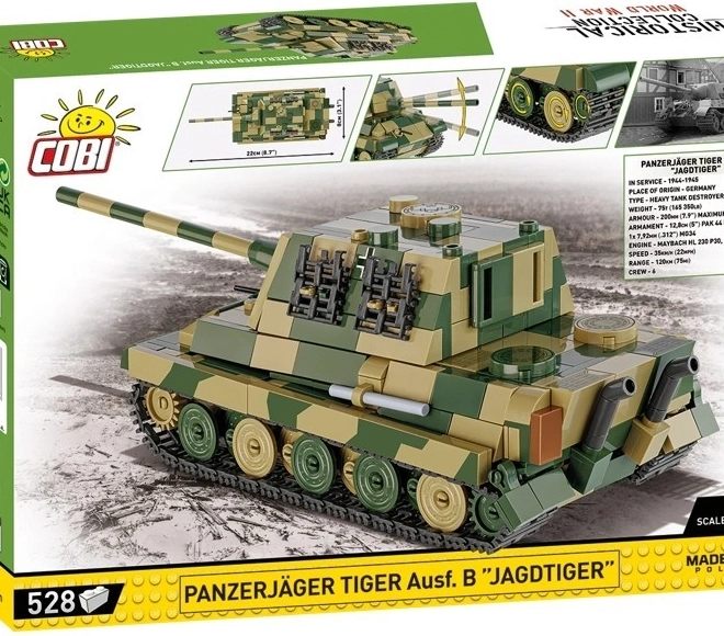 Konstruktionssæt Tank Panzerjäger Tiger Ausf. B Jagdtiger