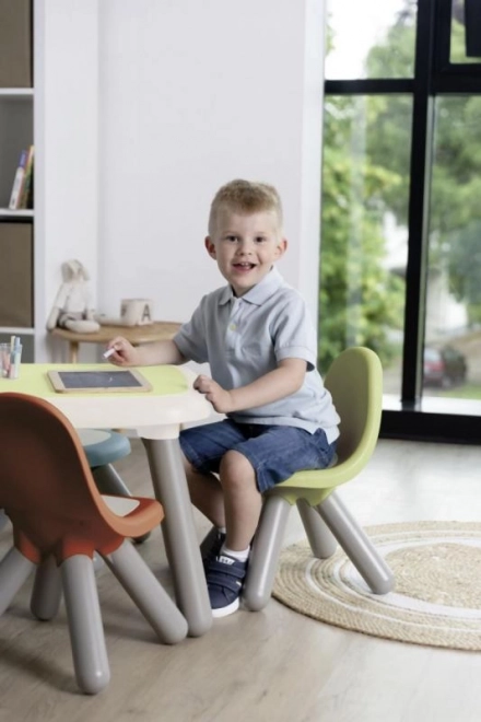 Børne designgrøn stol