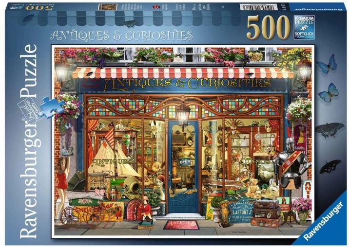puslespil 500 brikker – antikviteter og andre ting