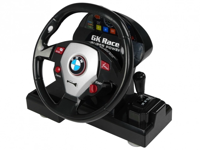 BMW M3 fjernstyret bil sort 2.4G fjernbetjening rat 1:18 lydlys