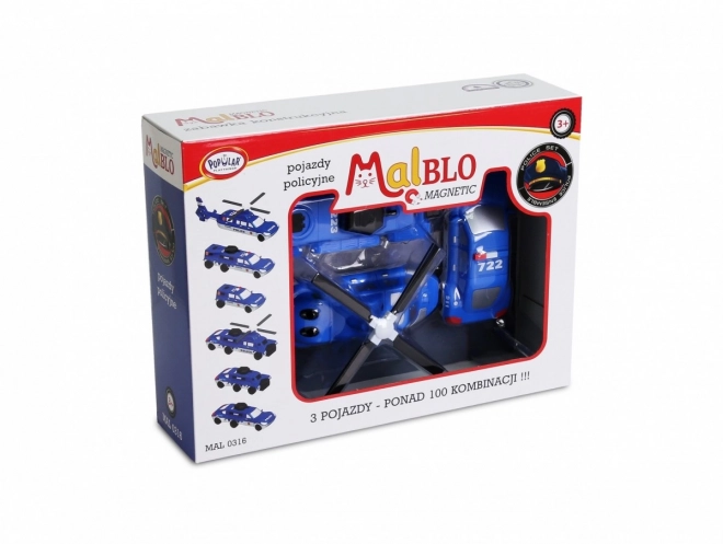 Magnetiske politibiler MalBlo
