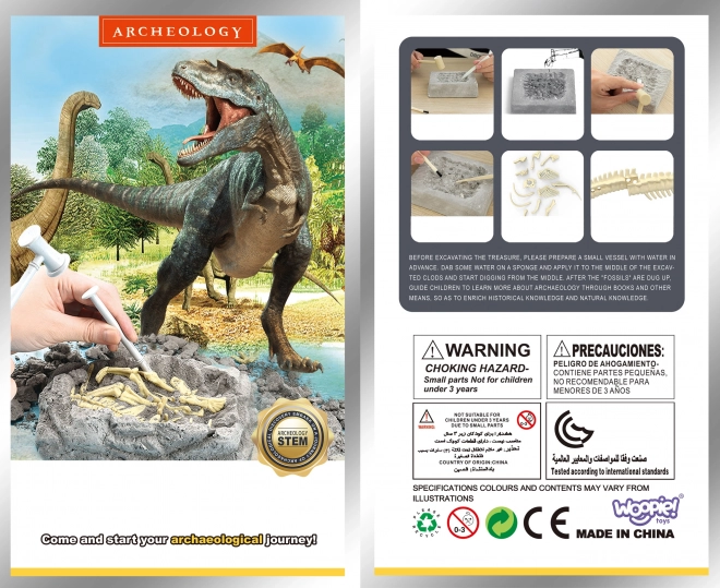 Woopie kreativ legetøj dinosaurus skelet udgravning