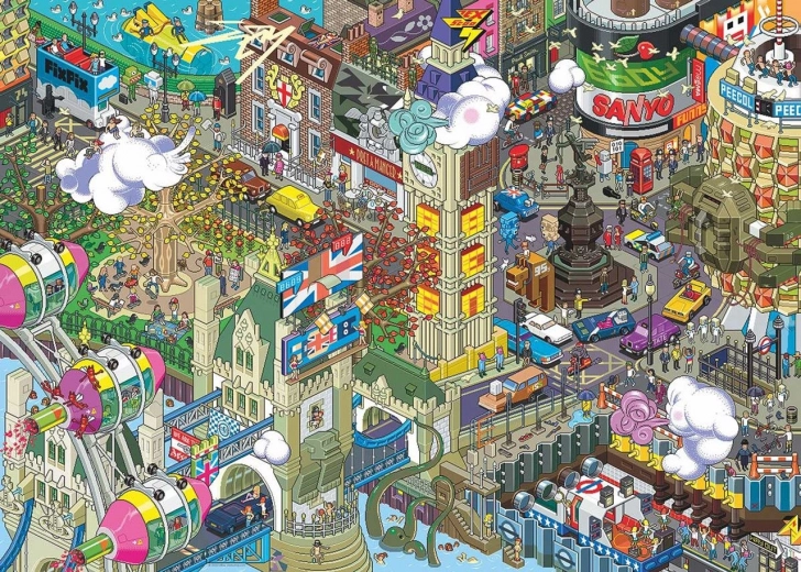 Puslespil 1000 brikker London – Pixorama