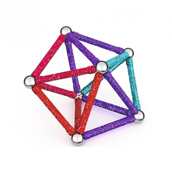 Magnetisk byggesæt GEOMAG Glitter 60 dele