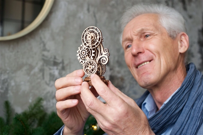 Ugears 3D træ mekanisk puslespil Steampunk-ur