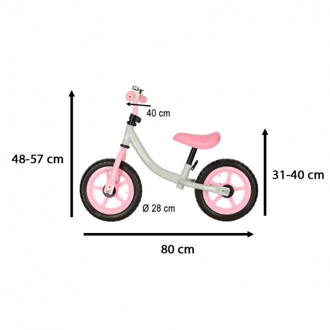 Børnecykel - løbecykel Trike Fix Balance – Hvid-lyserød