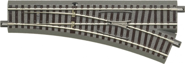 Roco geoLINE simpel højrevender med ballast H0