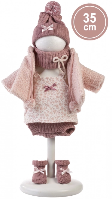 Llorens 535S SARA - realistisk dukke med blødt stofkrop - 35 cm
