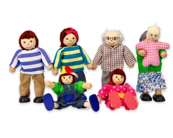 Dukker til dukkehus - familie