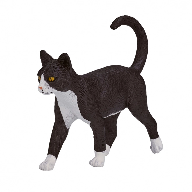 Mojo figur af sort-hvid kat