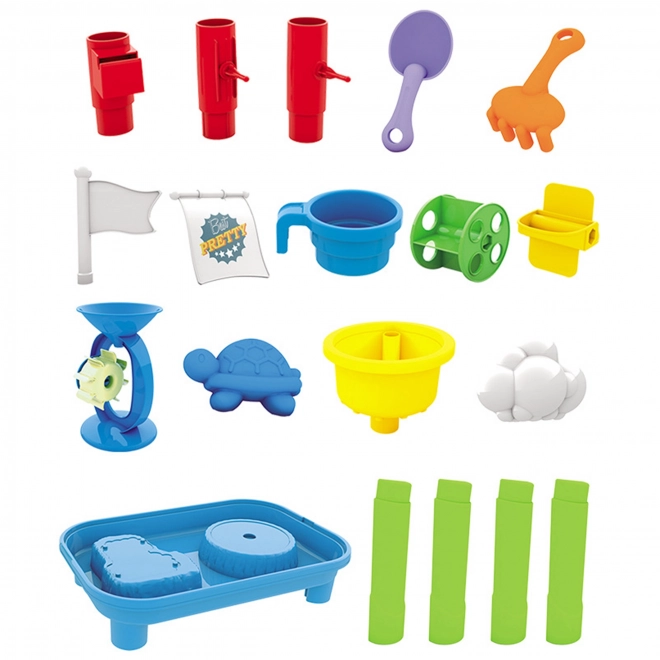 woopie børnespillebord vand 2i1 piratskib