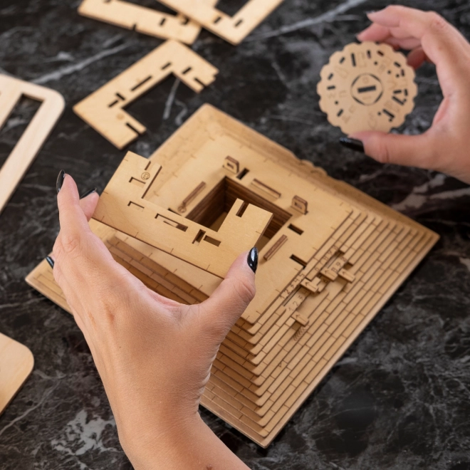 EscapeWelt 3D træ mekanisk gådespil Pyramide
