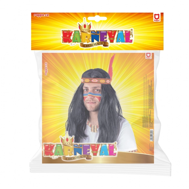 Karneval paryk Indianer til voksne