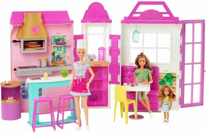 Barbie sæt Restaurant med tilbehør