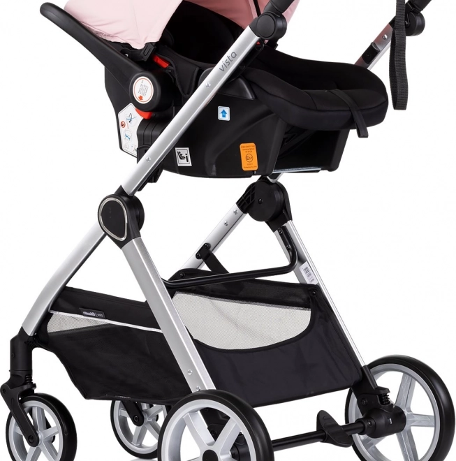 Barnevogn Chipolino Vista 2v1 Lyserød Marshmallow