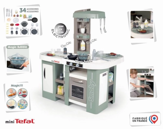 Smoby Mini Tefal Studio Køkken Bubble XL med 34 tilbehør
