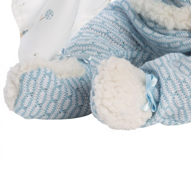Llorens 73859 NEW BORN DRENGE BARN - realistisk dukke baby med fuldt vinylkrop - 40 cm