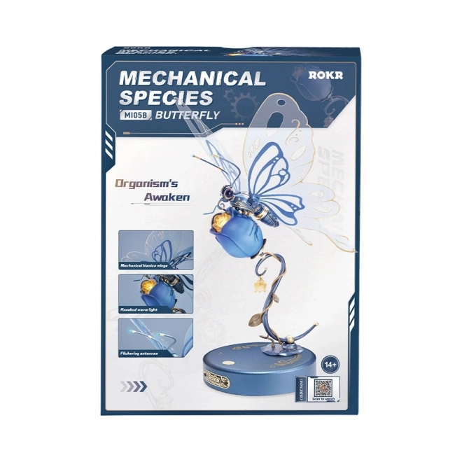 RoboTime 3D mekanisk puslespil Blå sommerfugl